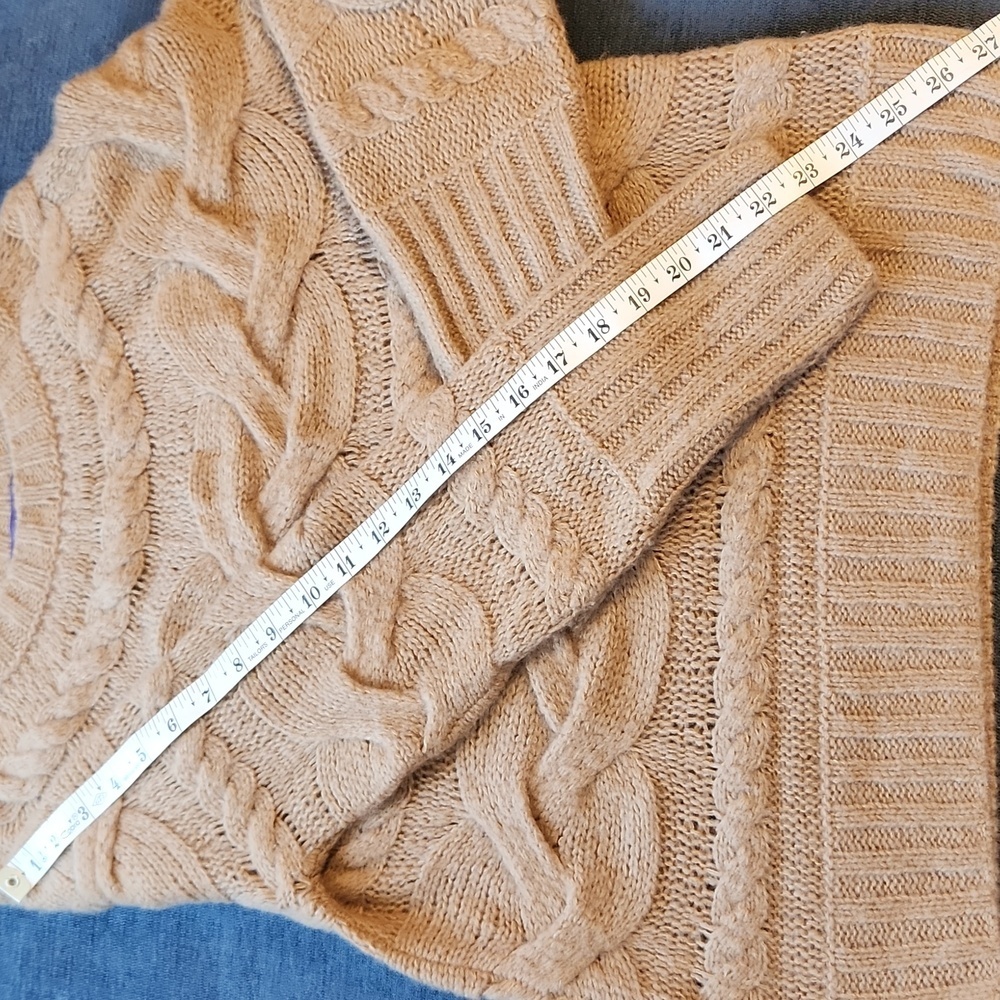 Ralph Lauren Collection Purple Label  Cable Knit Cashmere/silk Sweater L - Picture 12 of 12